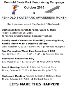 October skatepark awareness month
